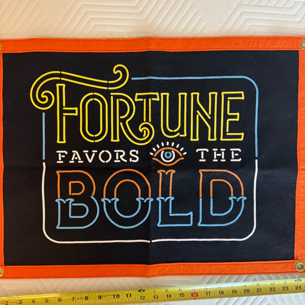 Oxford pennant fortune favors the bold flag